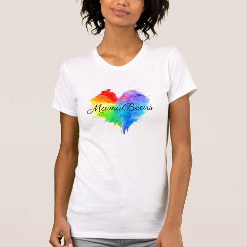 Rainbow Splatter Heart Shirt