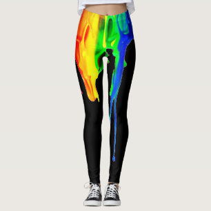 Rainbow Splatter Leggings