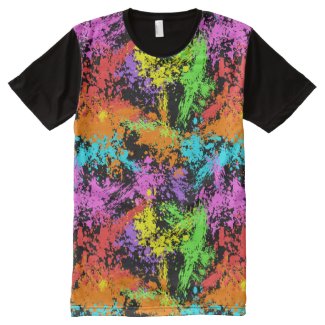 Rainbow Splatter Patterned Tee Shirt – shirthole