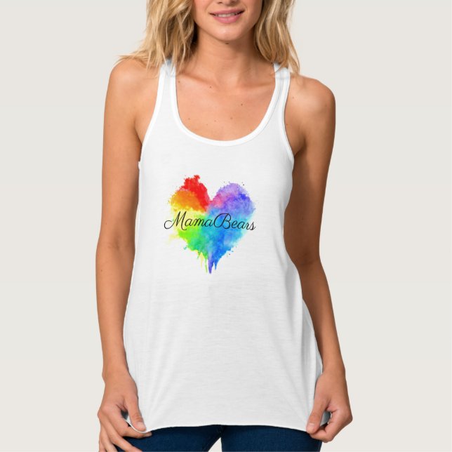 Rainbow Splatter Tank Top (Front)
