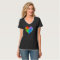 Rainbow Splatter V Neck T Shirt