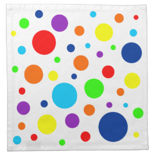 Rainbow Spots Cloth Napkin