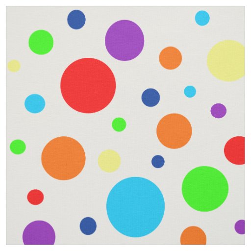 Rainbow Spots Fabric