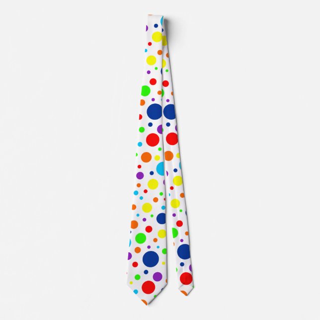 Rainbow Spots Tie (Front)
