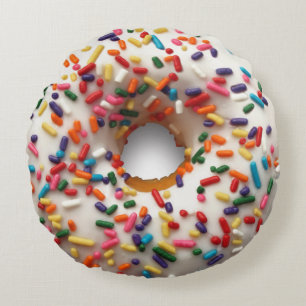 Rainbow Sprinkle Donut pillow 2 designs