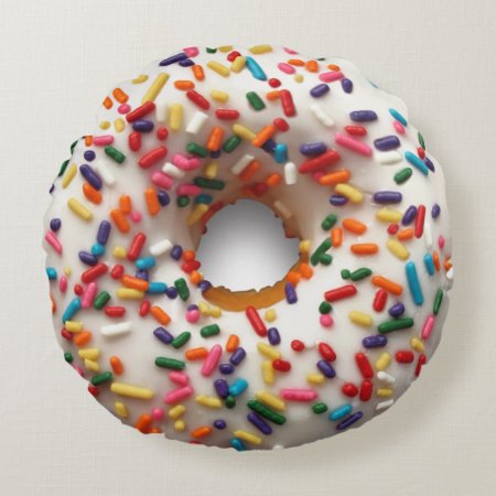 Rainbow Sprinkle Donut Pillow 2 Designs