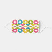 Rainbow Sprinkle Donuts Adult Cloth Face Mask (Front, Folded)