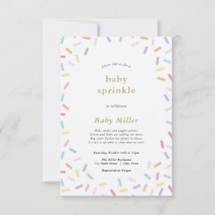 Rainbow Sprinkles Baby Sprinkle Invitation