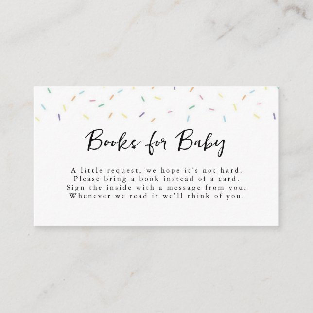 Rainbow Sprinkles Baby Sprinkle Invitation (Front)