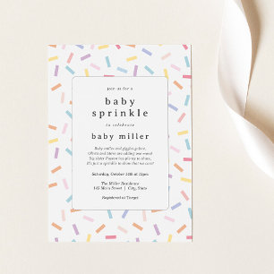 Rainbow Sprinkles Baby Sprinkle Invitation