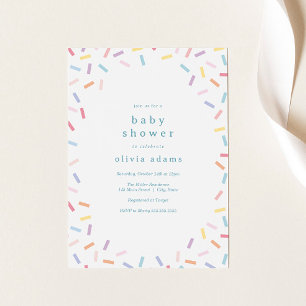 Rainbow Sprinkles Baby Sprinkle Invitation