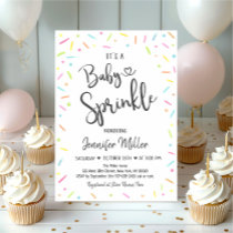 Rainbow Sprinkles Baby Sprinkle Invitation