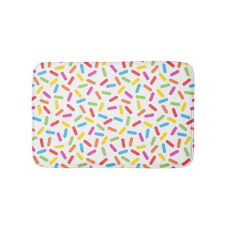 Rainbow Sprinkles Bath Mat