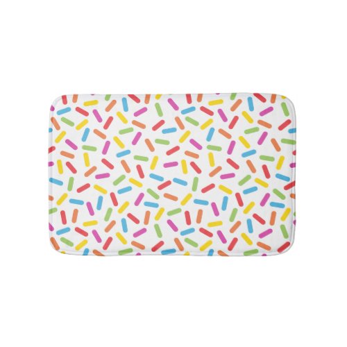 Rainbow Sprinkles Bath Mat