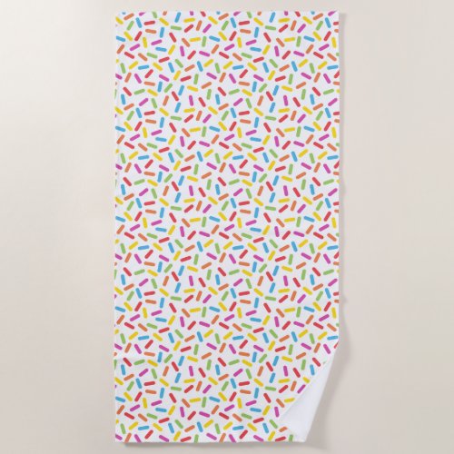 Rainbow Sprinkles Beach Towel