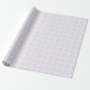 Rainbow Sprinkles Bigender Pride Flag Wrapping Paper