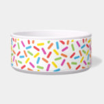 Rainbow Sprinkles Bowl<br><div class="desc">Who doesn't light up at the sight of rainbow sprinkles? This pet bowl is all the fun without the mess.</div>