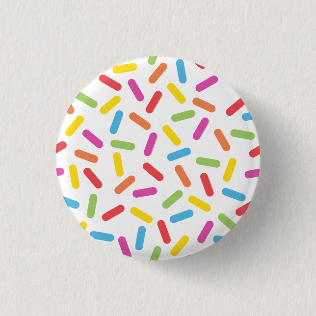 Rainbow Sprinkles Button (Front)