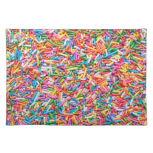 Rainbow Sprinkles Cloth Placemat