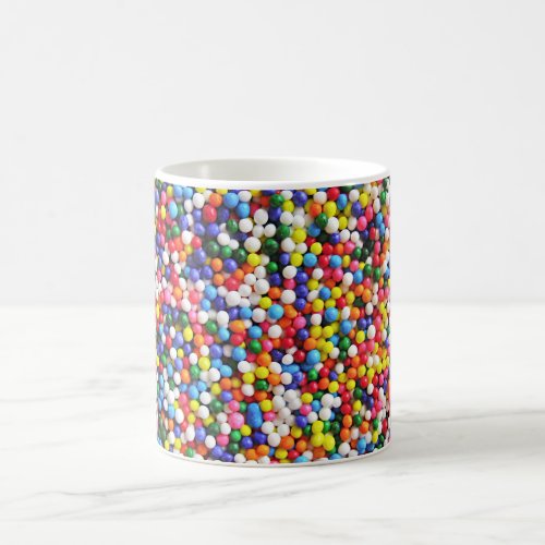 Rainbow sprinkles coffee mug