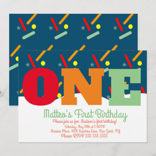 Rainbow Sprinkles Colorful Birthday Party Invitation