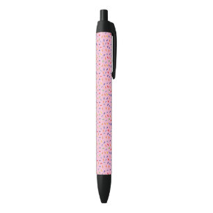Rainbow Sprinkles Colorful Confetti Light Pink Pen