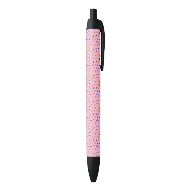 Rainbow Sprinkles Colorful Confetti Light Pink Pen (Bottom (Vertical))
