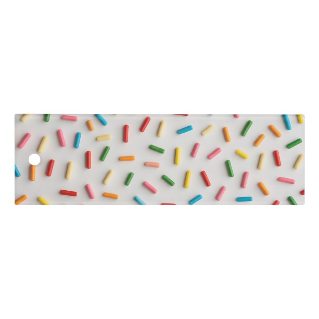 Rainbow Sprinkles Colorful Pattern Ruler (Front)
