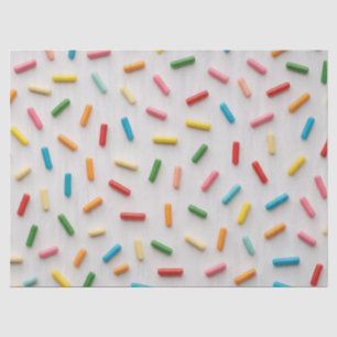 Rainbow Sprinkles Colorful Pattern Tissue Paper