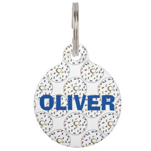 Rainbow Sprinkles Donut Doughnut Foodie Dog Tag