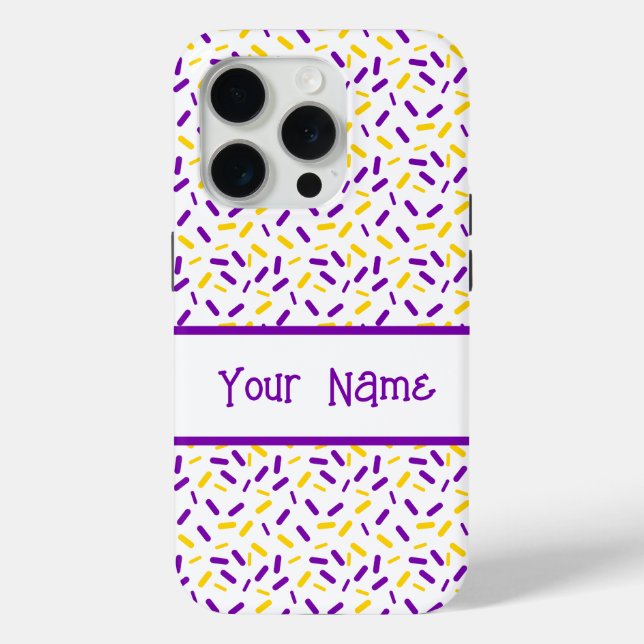 Rainbow Sprinkles Intersex Pride Flag Case-Mate iPhone Case (Back)