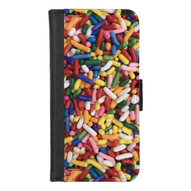 Rainbow Sprinkles iPhone Wallet Case (Front)