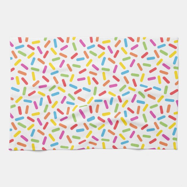 Rainbow Sprinkles Kitchen Towel (Horizontal)