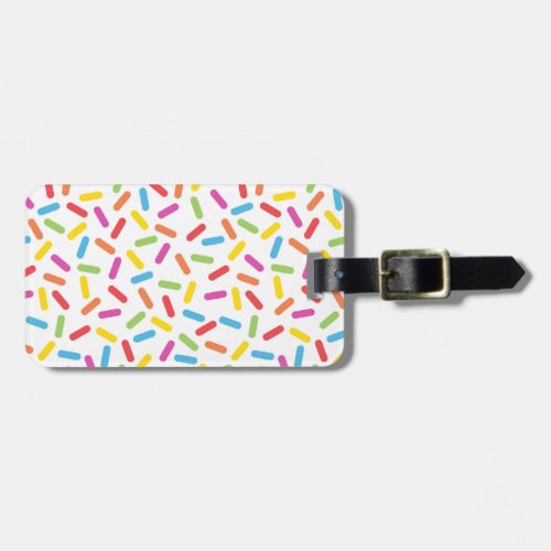 Rainbow Sprinkles Luggage Tag