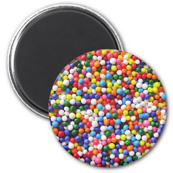 Rainbow Sprinkles Magnet by parisjetaimee at Zazzle