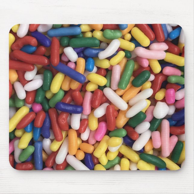 Rainbow Sprinkles Mouse Pad (Front)