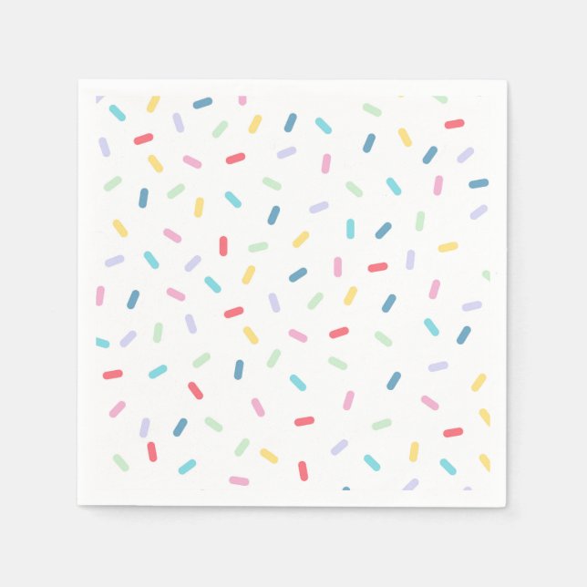 Rainbow Sprinkles Napkins (Front)