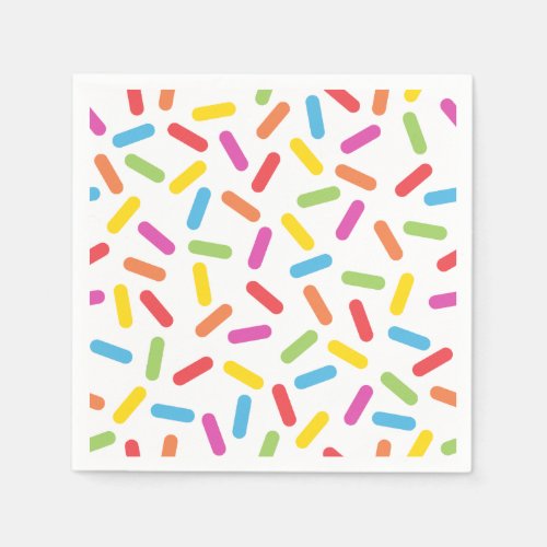 Rainbow Sprinkles Paper Napkins