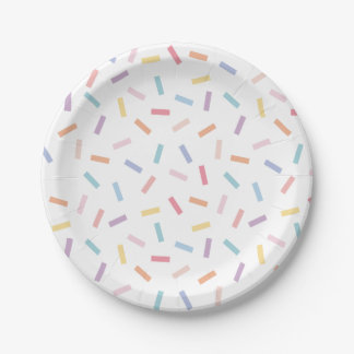 Rainbow Sprinkles Paper Plate