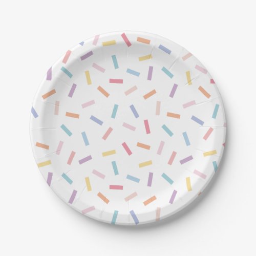 Rainbow Sprinkles Paper Plate