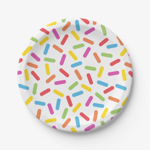 Rainbow Sprinkles Paper Plates