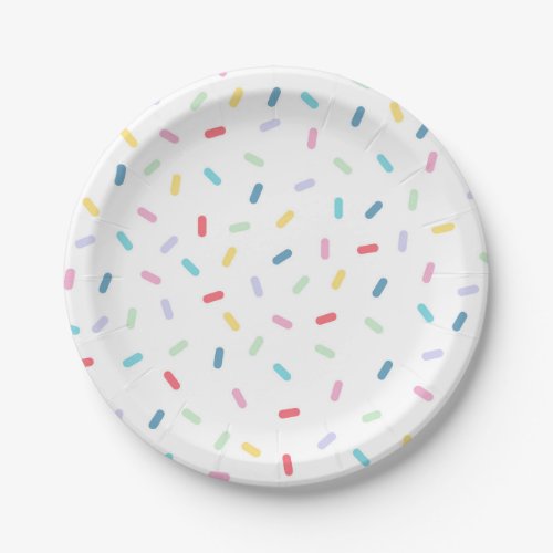 Rainbow Sprinkles Paper Plates
