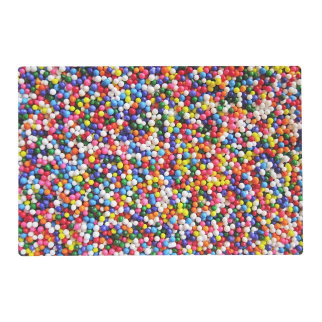 Rainbow sprinkles placemat (Front)