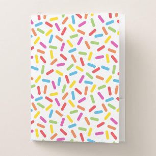 Rainbow Sprinkles Pocket Folder