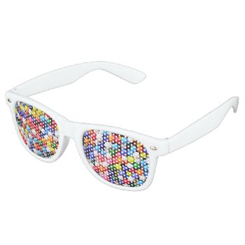 Rainbow Sprinkles Retro Sunglasses by parisjetaimee at Zazzle