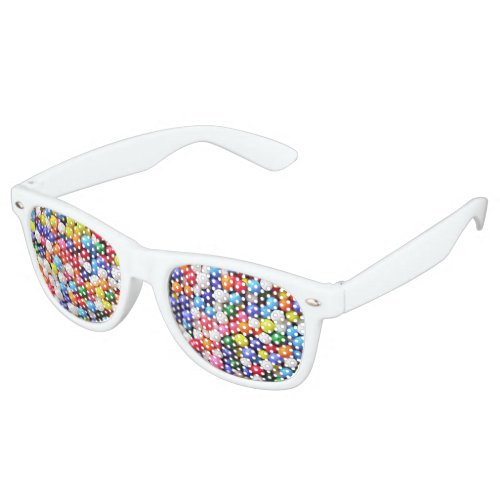 Rainbow sprinkles retro sunglasses