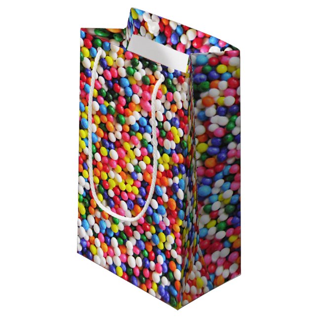 Rainbow sprinkles small gift bag (Front Angled)