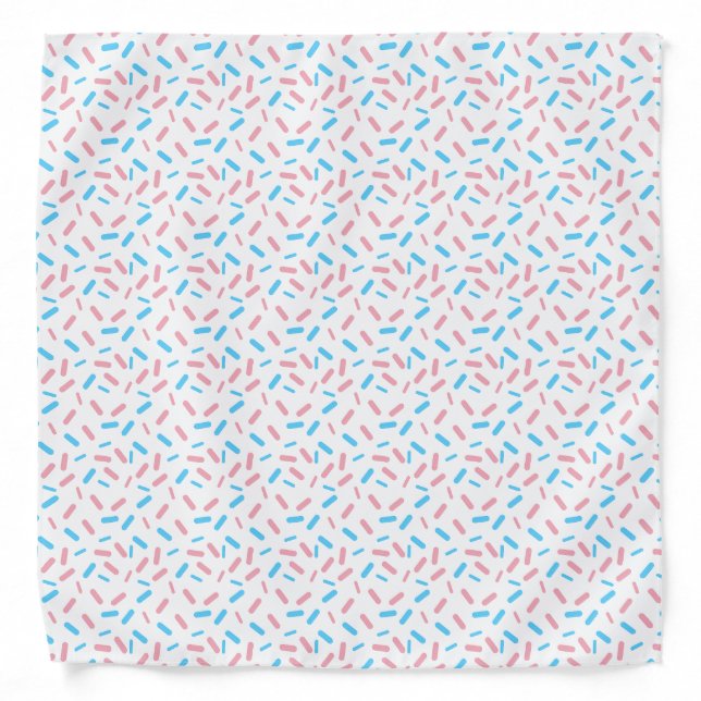 Rainbow Sprinkles Transgender Pride Flag Bandana (Front)