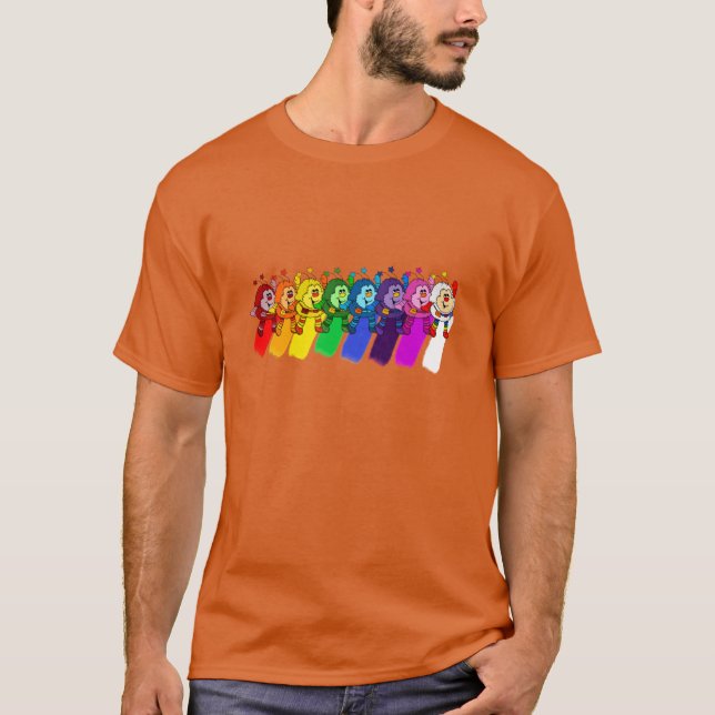 Rainbow Sprites funny gift T-Shirt (Front)