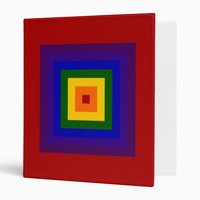 Rainbow Square Binder (Front/Inside)
